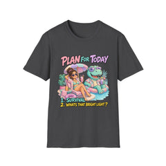 Plan For Today T-Shirt — Funny Vacation Dino Graphic Tee