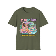 Plan For Today T-Shirt — Funny Vacation Dino Graphic Tee
