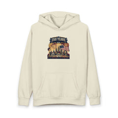 250 Years USA Skyline Hoodie – Patriotic American Anniversary Pullover