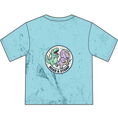 Kids Dinosaur T‑Shirt — DINO PALS + "Roar & Stomp" Colorful Dino Graphic Youth Tee