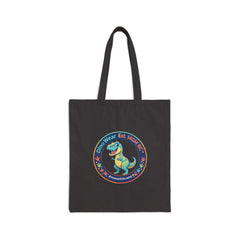 Tote Bag — Colorful 'Dino Kids' Canvas Tote for Kids, School & Gift