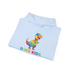 Kids Rainbow Dino Hoodie - "Dino Kids" Cute Dinosaur Pullover