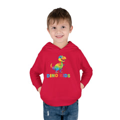 Toddler Hoodie — Colorful Dino Kids Pullover (Roar & Stomp)