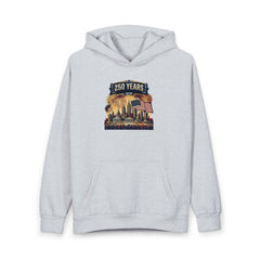 250 Years USA Skyline Hoodie – Patriotic American Anniversary Pullover