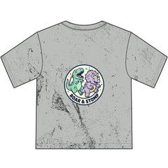 Kids Dinosaur T‑Shirt — DINO PALS + "Roar & Stomp" Colorful Dino Graphic Youth Tee