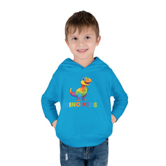 Toddler Hoodie — Colorful Dino Kids Pullover (Roar & Stomp)