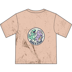 Kids Dinosaur T‑Shirt — DINO PALS + "Roar & Stomp" Colorful Dino Graphic Youth Tee