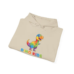 Kids Rainbow Dino Hoodie - "Dino Kids" Cute Dinosaur Pullover