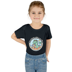 Baby Bodysuit — "Beachin' with My Dino" Cute Summer Dinosaur Infant Onesie