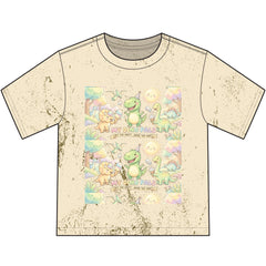 Kids' Pastel Dino T-Shirt — "I Love My Mom" Cute Dinosaur Graphic Tee