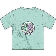 Kids Dinosaur T‑Shirt — DINO PALS + "Roar & Stomp" Colorful Dino Graphic Youth Tee