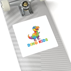 Dino Kids Rainbow Dinosaur Kiss-Cut Sticker