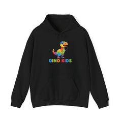 Kids Rainbow Dino Hoodie - "Dino Kids" Cute Dinosaur Pullover