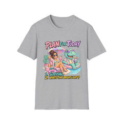 Plan For Today T-Shirt — Funny Vacation Dino Graphic Tee