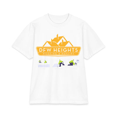 DFW Heights Roofing & Repairs T‑Shirt — Roofing Crew Logo Tee