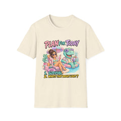 Plan For Today T-Shirt — Funny Vacation Dino Graphic Tee
