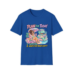 Plan For Today T-Shirt — Funny Vacation Dino Graphic Tee