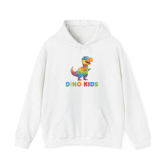 Kids Rainbow Dino Hoodie - "Dino Kids" Cute Dinosaur Pullover