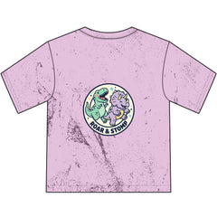 Kids Dinosaur T‑Shirt — DINO PALS + "Roar & Stomp" Colorful Dino Graphic Youth Tee
