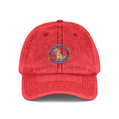 Vintage Embroidered Baseball Cap - Retro Colorful Patch