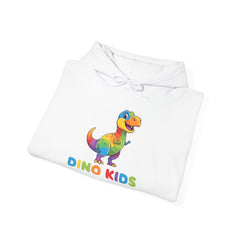 Kids Rainbow Dino Hoodie - "Dino Kids" Cute Dinosaur Pullover